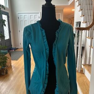 New York & Company Turquoise Knit Sweater